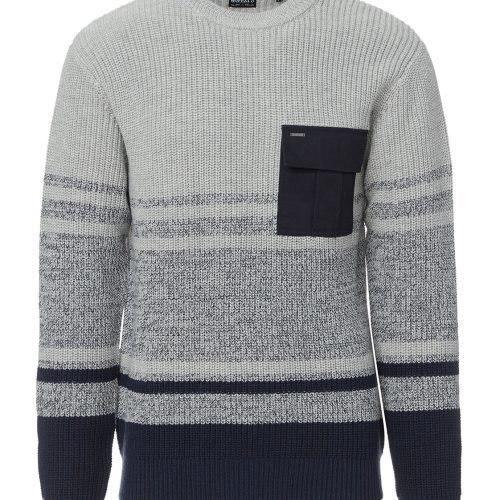 Buffalo David Bitton Walima Navy Men’s Sweater - BM24058  