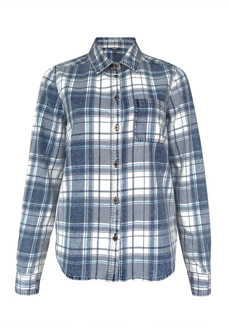 Buffalo David Bitton Teresa Blue Plaid Women's Shirt  - WT0053F