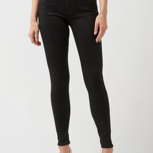 Mid Rise Skinny Alexa Women's Jeans in Black - BL15672