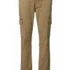 Buffalo David Bitton Cargo Joe Dark Beige Men's Straight Leg Pants - BM22929 Color DARK BEIGE