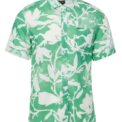 Buffalo David Bitton Collared Short Sleeves Susara Green Printed Shirt - BM23963