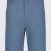 Buffalo David Bitton Hadrian Men's Flat Front Shorts in Mirage Blue - BM24266 Color MIRAGE