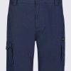 Buffalo David Bitton Hiero Men's Shorts with Cargo Pockets in Midnight Blue - BM24270 Color MIDNIGHT BLUE