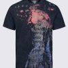 Buffalo David Bitton Tylow Men's Short Sleeve Graphic T-shirt, Black - BM24354 Color