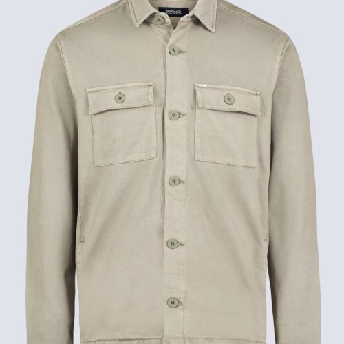 Buffalo David Bitton Salto Men's Utility Button-Up Shirt Jacket, Army green - BM24497