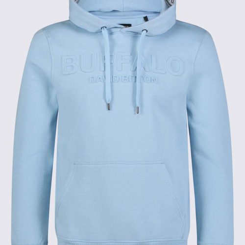 Buffalo David Bitton Fadol Men's Fleece Hoodie in Blue Sky - BPM13610V Color