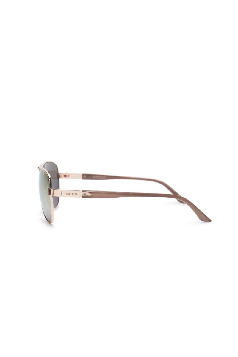 BuffaloDavidBittonWomensunisexRoseGoldAviatorSunglassesB5010S RGDside