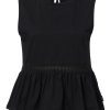 Buffalo David Bitton Farren Black Women’s Peplum Tank Top - KT0029S