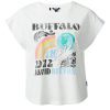 Buffalo David Bitton Tessa White Cap-Sleeve Women’s T-Shirt - KT0414S