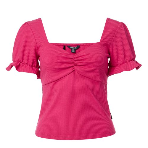 Buffalo David Bitton Amari Flutter Sleeve Pink Top - KT0660P  