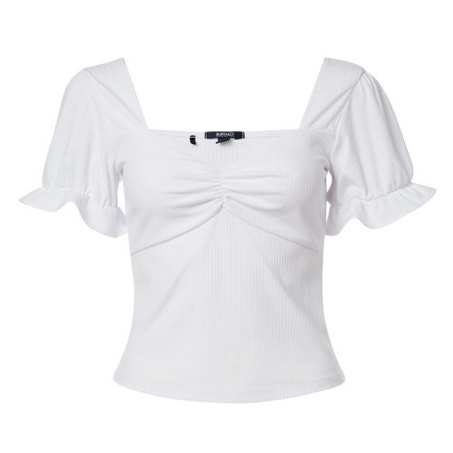 Buffalo David Bitton Amari Flutter Sleeve Top - KT0660P Color WHITE