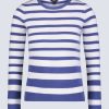 Buffalo David Bitton Scotlyn Women's Striped Long-Sleeve Sweater, White & blue - SW0103H