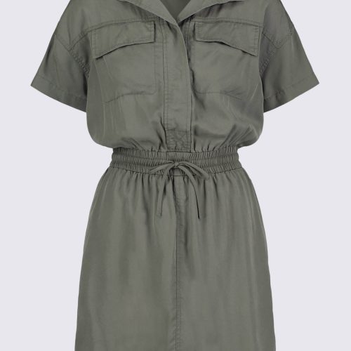 Buffalo David Bitton Aisha Women's Short-Sleeve Shirtdress, Khaki - WD0044S Color