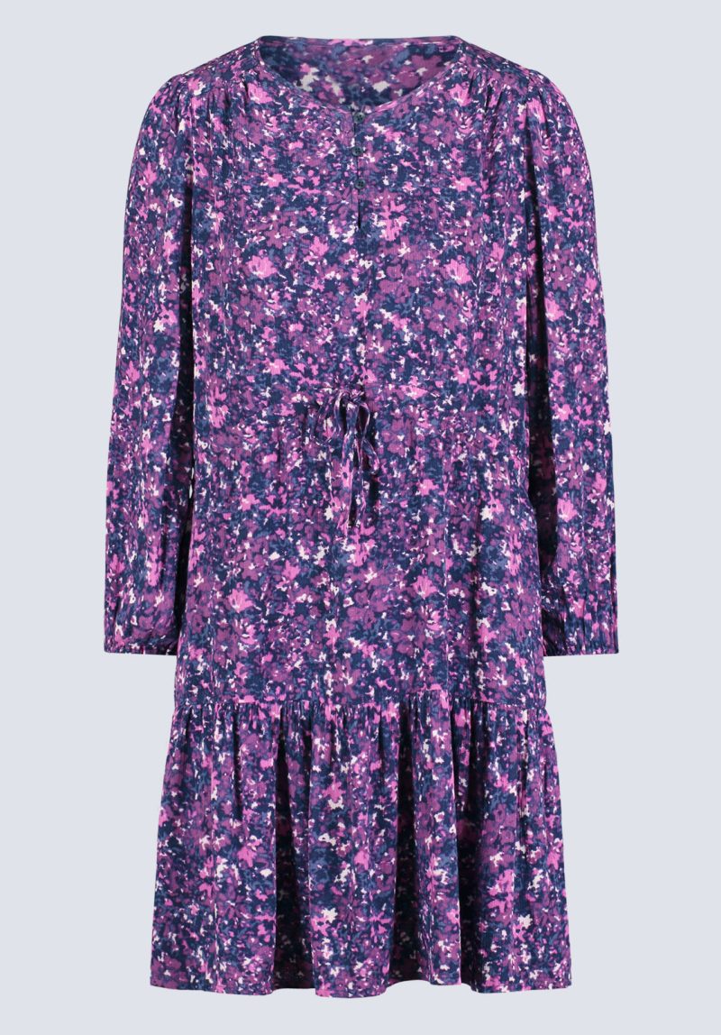 Buffalo David Bitton Rochelle Women's Floral Print Long-Sleeve Dress, Purple - WD0064H