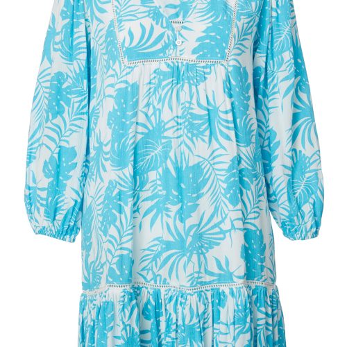 Buffalo David Bitton Haven Tropical Drop Dress - WD0684P Color ISLAND LEAVESBL